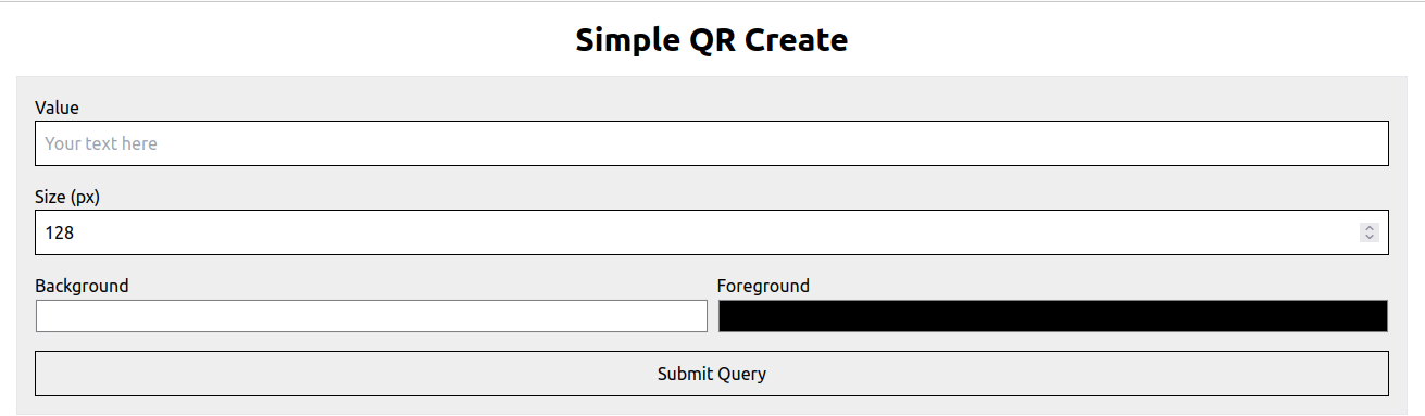 Simple QR Create